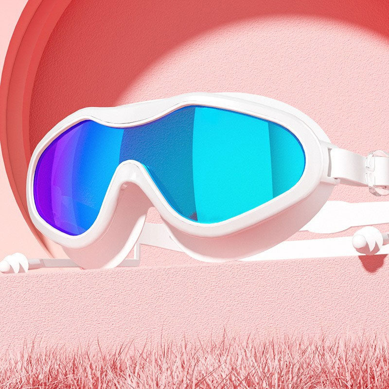 Simglasögon med stor båge och imskydd för vuxna🏊♂️