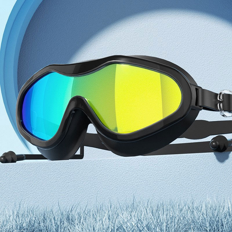 Simglasögon med stor båge och imskydd för vuxna🏊♂️