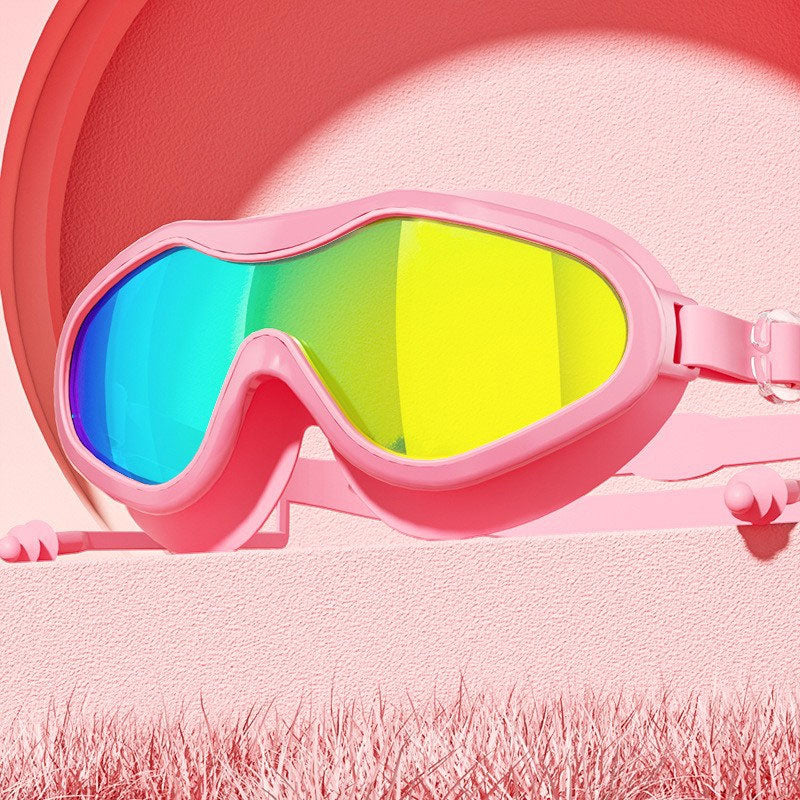 Simglasögon med stor båge och imskydd för vuxna🏊♂️