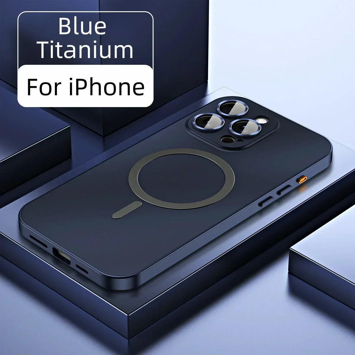 Magnetiskt metallfodral med snäppfunktion för iPhone