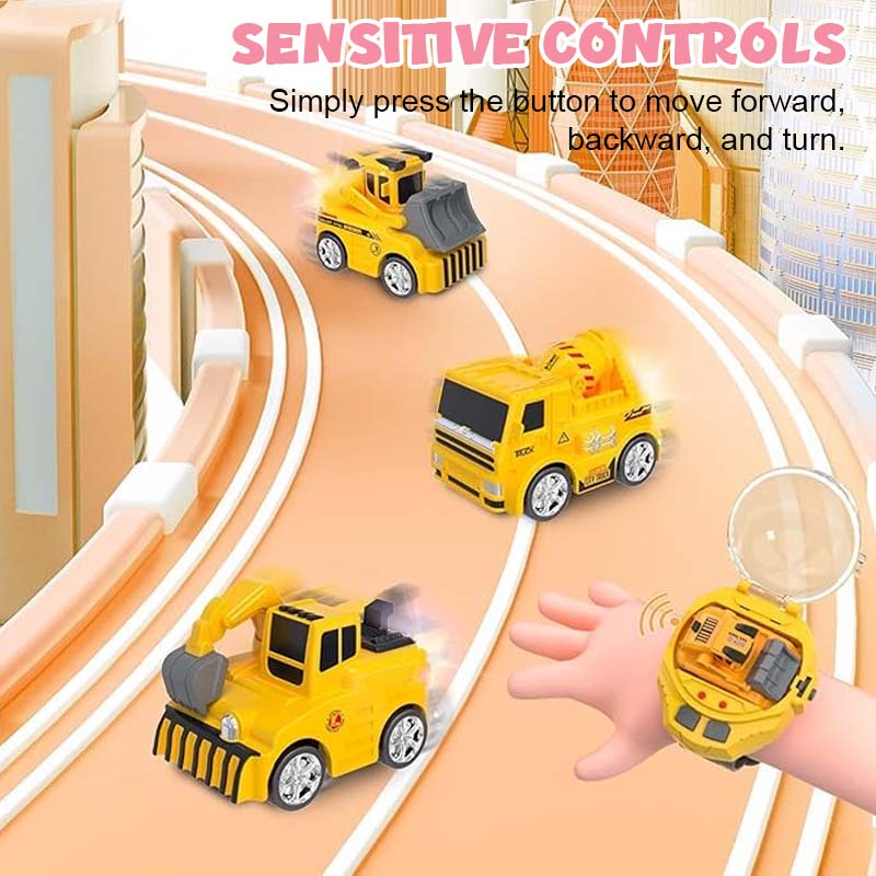 🚜Mini grävmaskinsbil-klocka i legering för barn ✨