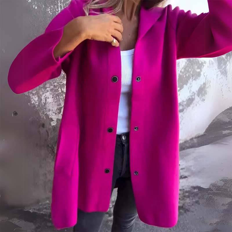 đEnfĂ€rgad fritidsjacka för damer för höst och vinter âïž