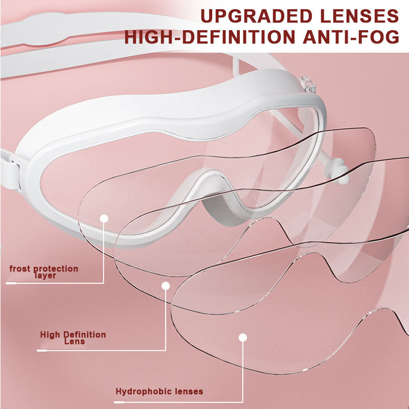 Simglasögon med stor båge och imskydd för vuxna🏊♂️