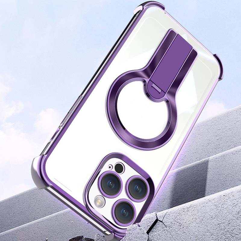 Fyrahörnigt magnetiskt fallskydd för mobiltelefonfodra