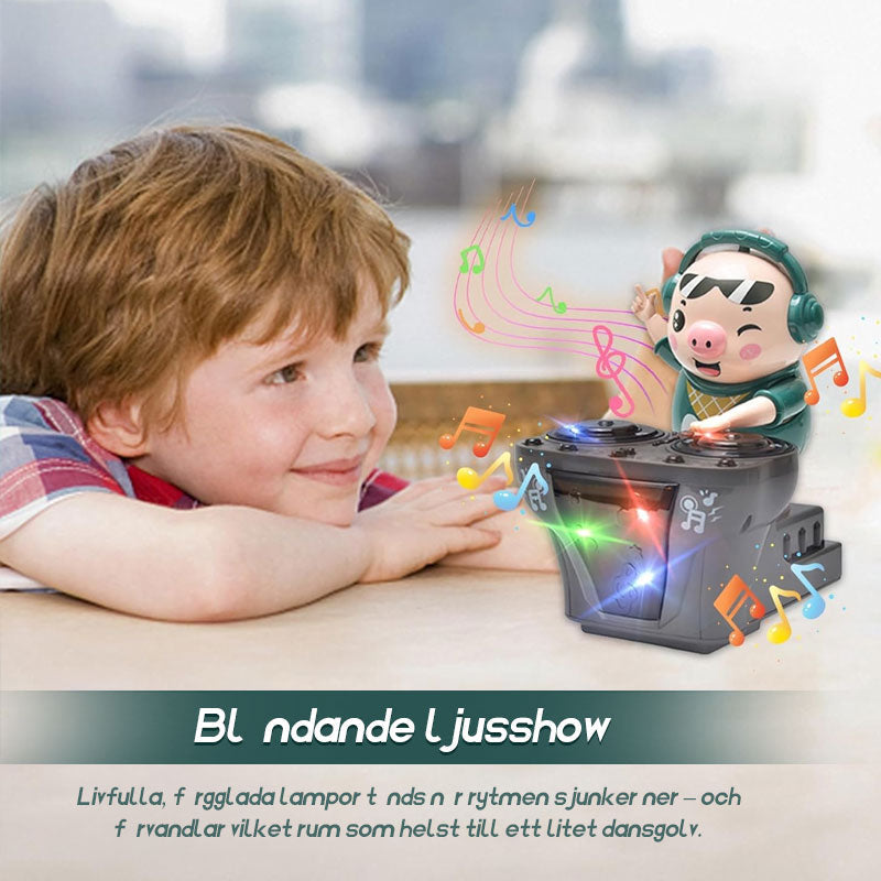 đ§đ·DJ-trendiga gris â musikleksak med svĂ€ngig discorytmđ¶