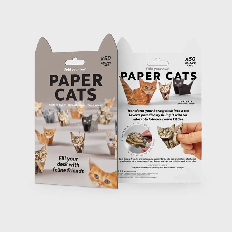 🐾 Gör dina egna veckkatter – 50 söta papperskatter som förvandlar rummet till ett kattparadis! 🐱