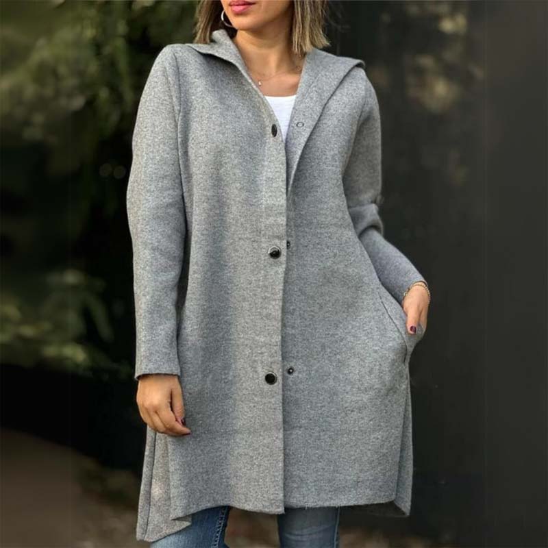 đEnfĂ€rgad fritidsjacka för damer för höst och vinter âïž