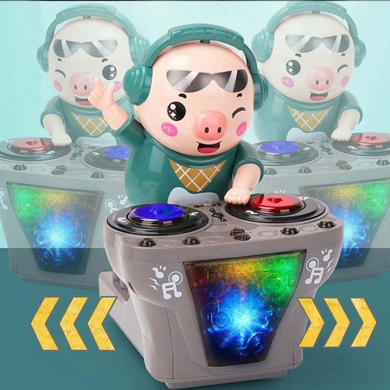 đ§đ·DJ-trendiga gris â musikleksak med svĂ€ngig discorytmđ¶