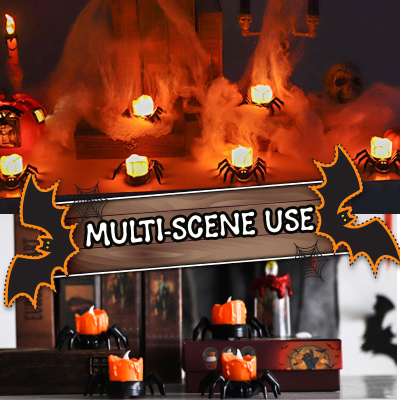 🎃Halloween-dekoration Spindelbelysnin🕷️