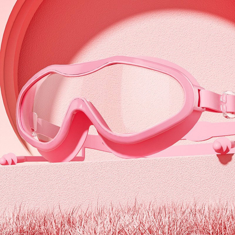 Simglasögon med stor båge och imskydd för vuxna🏊♂️