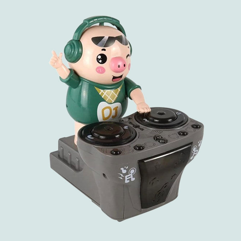 đ§đ·DJ-trendiga gris â musikleksak med svĂ€ngig discorytmđ¶