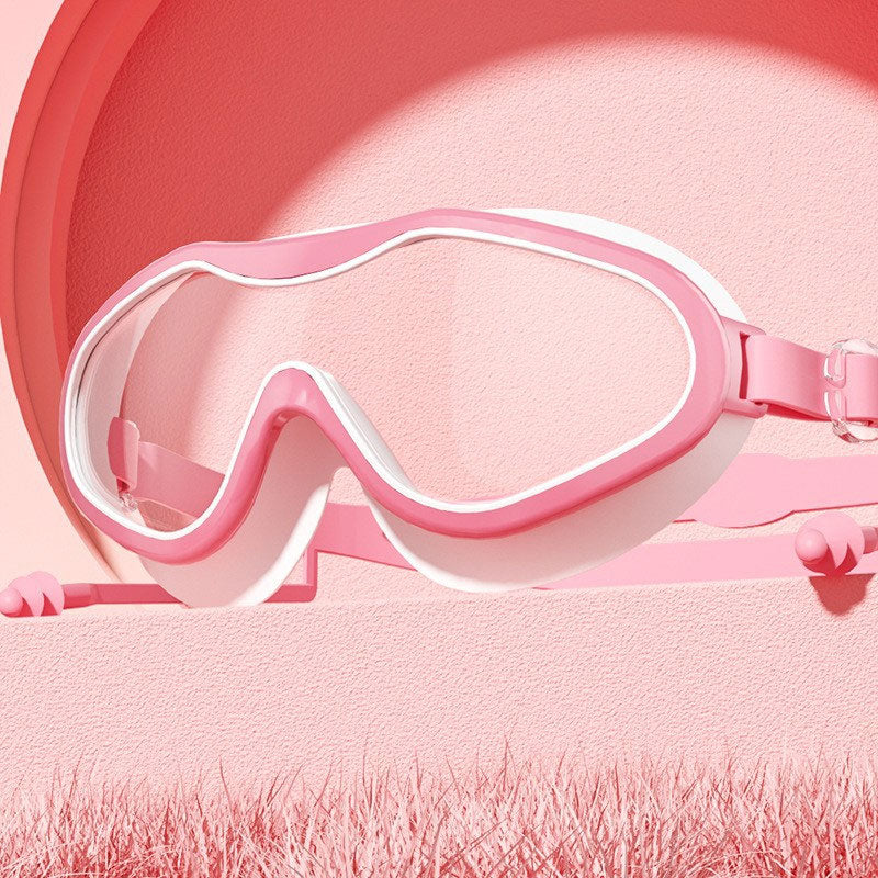Simglasögon med stor båge och imskydd för vuxna🏊♂️