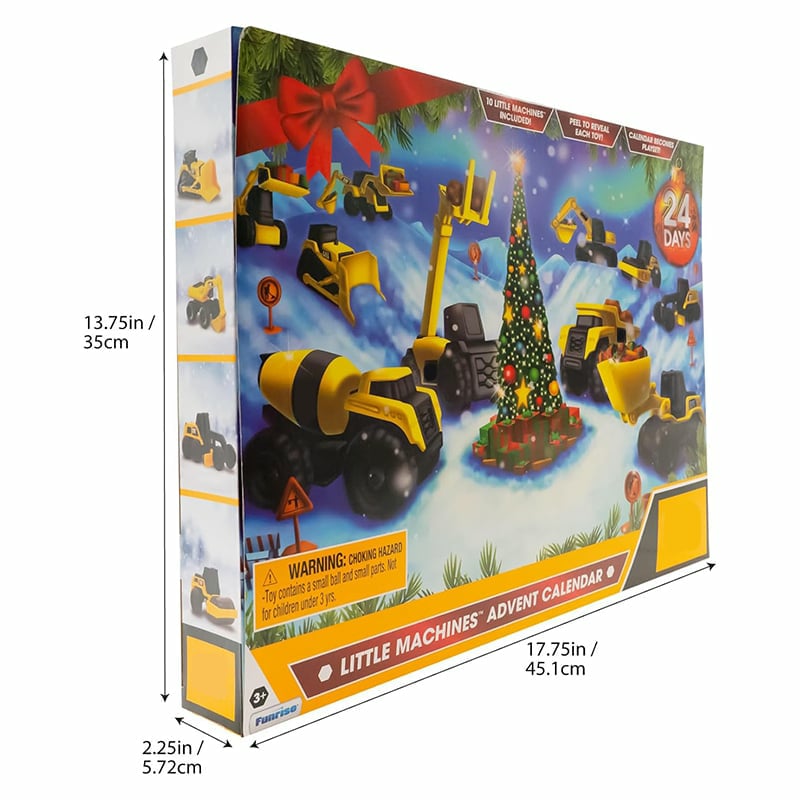 đ24-dagars kalender med lastbil pĂ„ vĂ€g till jul