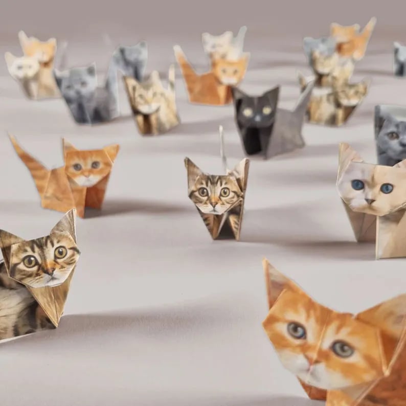 🐾 Gör dina egna veckkatter – 50 söta papperskatter som förvandlar rummet till ett kattparadis! 🐱