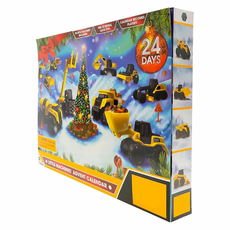 đ24-dagars kalender med lastbil pĂ„ vĂ€g till jul