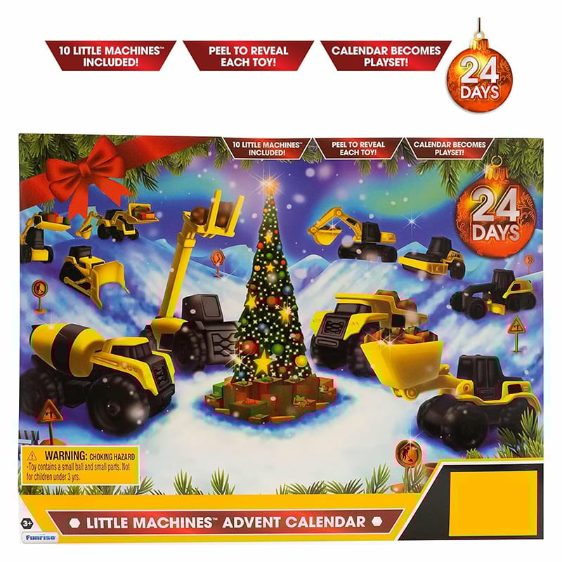 đ24-dagars kalender med lastbil pĂ„ vĂ€g till jul
