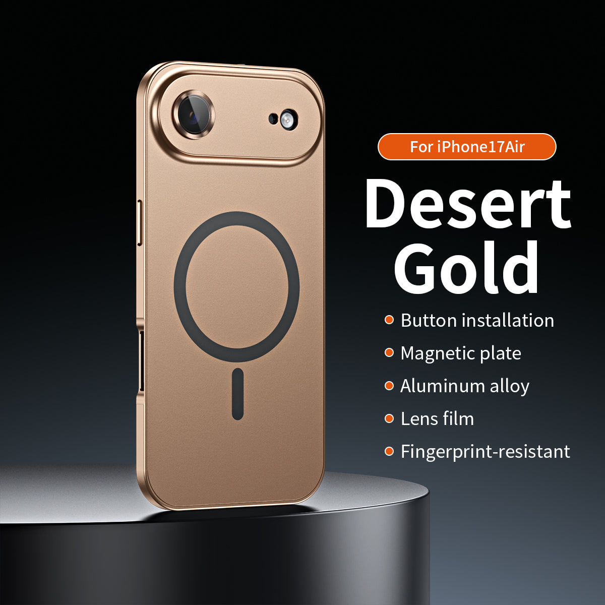 ✨iPhone  17-12🔥Magnetiskt skal i aluminiumram för iPhone