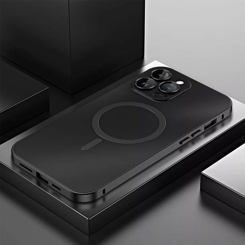 Magnetiskt metallfodral med snäppfunktion för iPhone