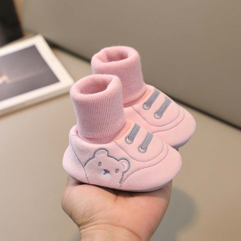 🐻Söta små björnmotiv – bekväma slip-on för första stegen👣