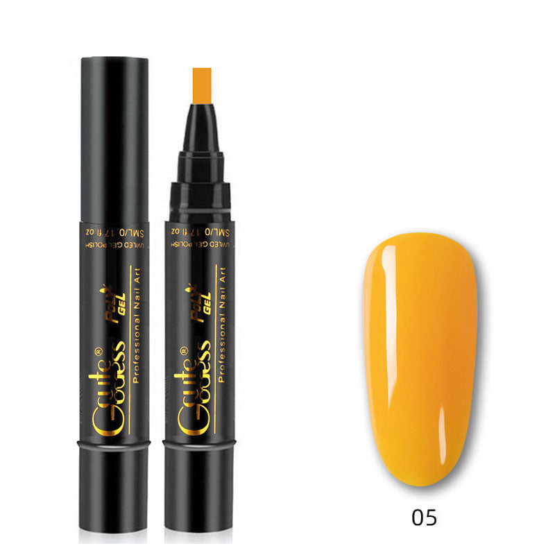 💅✨ 3-i-1 Gellack Penna | Bas, Färg & Topplack i Ett Steg! | Snabb Manikyr