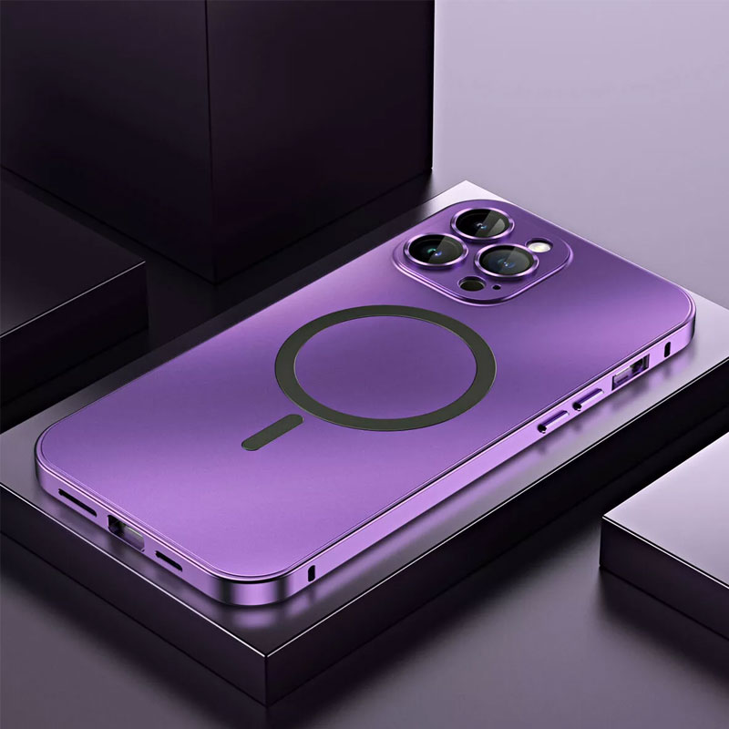 Magnetiskt metallfodral med snäppfunktion för iPhone