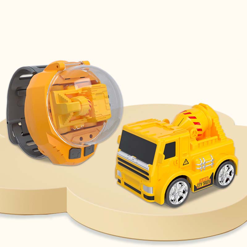 🚜Mini grävmaskinsbil-klocka i legering för barn ✨