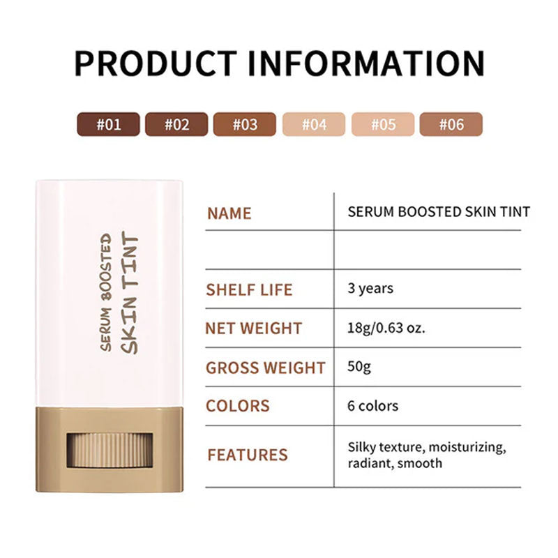 🎉 Hot Sale🔥Foundation Stick Beauty Balm Serum Boosted Skin Tint (Gratis Concealer Brush idag!!)