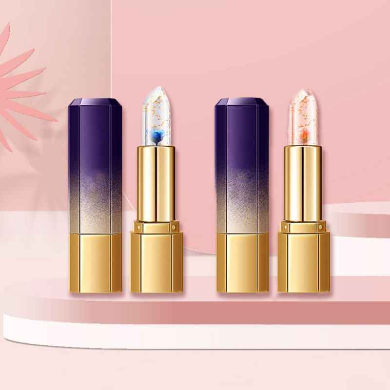 🌸Färgskiftande geléblomma läppstift💋