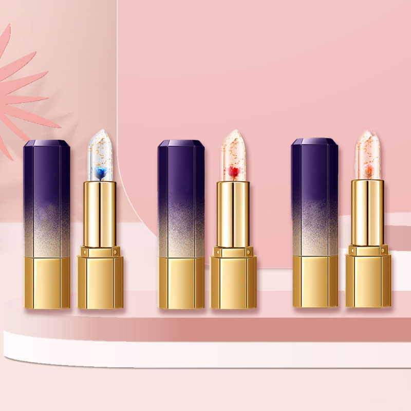 🌸Färgskiftande geléblomma läppstift💋