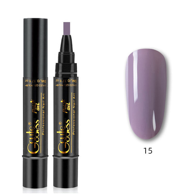 💅✨ 3-i-1 Gellack Penna | Bas, Färg & Topplack i Ett Steg! | Snabb Manikyr