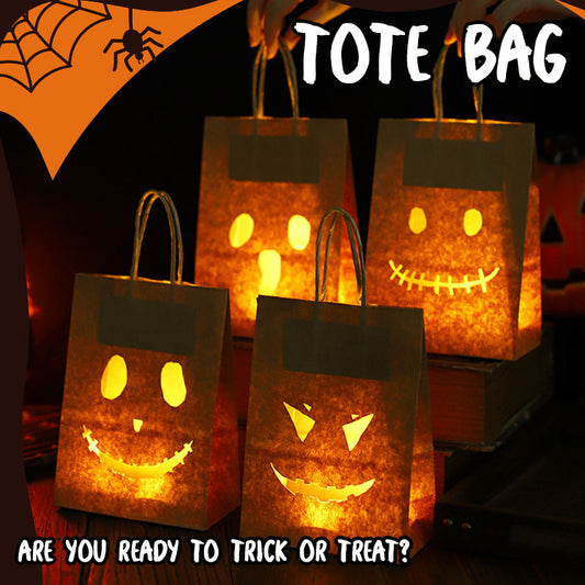 🎃「Nattlysande buspåse」—— En påse som lyser upp Halloween, 🍭godis och stjärnljus i samma påse ✨