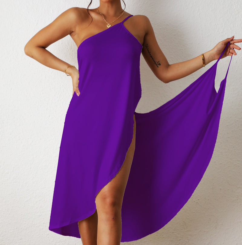 🎉🏄‍Women's Beach Wrap Dress Överdragsklädsel