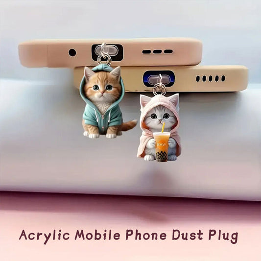 🐱Dammplugg för katt mobiltelefon🐾