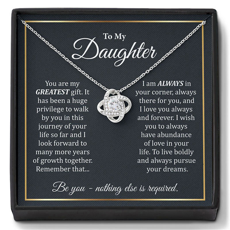 👪Till min dotter – Halsband ”Kärlekens hjärta”🍀