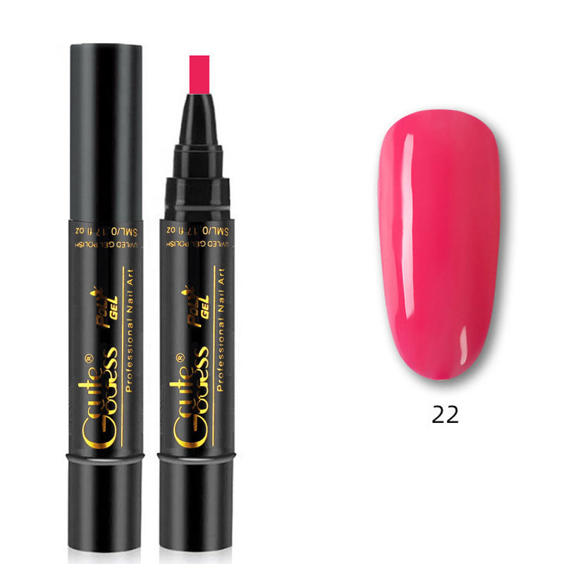 💅✨ 3-i-1 Gellack Penna | Bas, Färg & Topplack i Ett Steg! | Snabb Manikyr