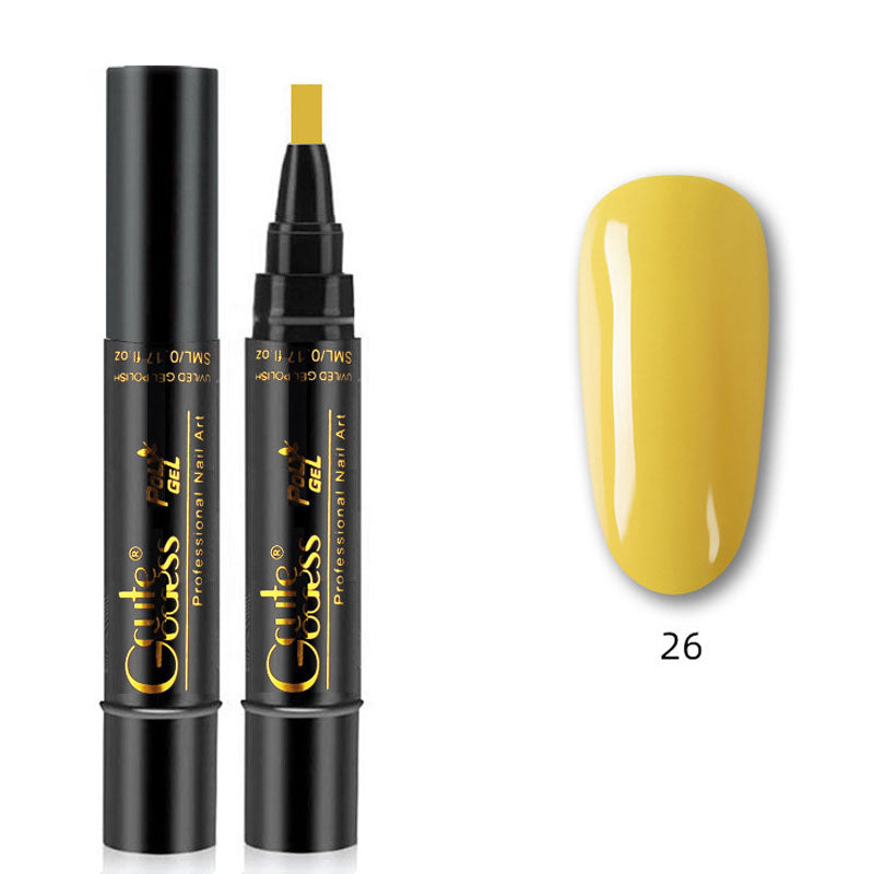 💅✨ 3-i-1 Gellack Penna | Bas, Färg & Topplack i Ett Steg! | Snabb Manikyr