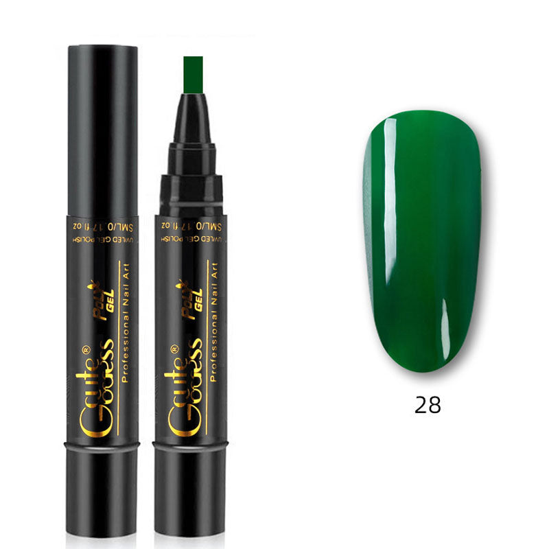 💅✨ 3-i-1 Gellack Penna | Bas, Färg & Topplack i Ett Steg! | Snabb Manikyr