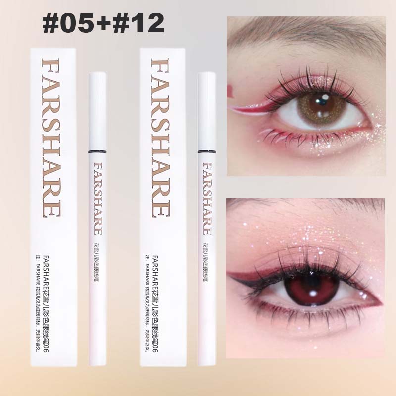 🌈Färgad flytande eyeliner👁️