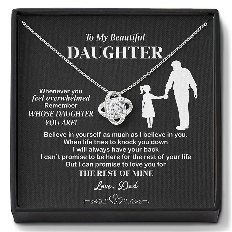 👪Till min dotter – Halsband ”Kärlekens hjärta”🍀