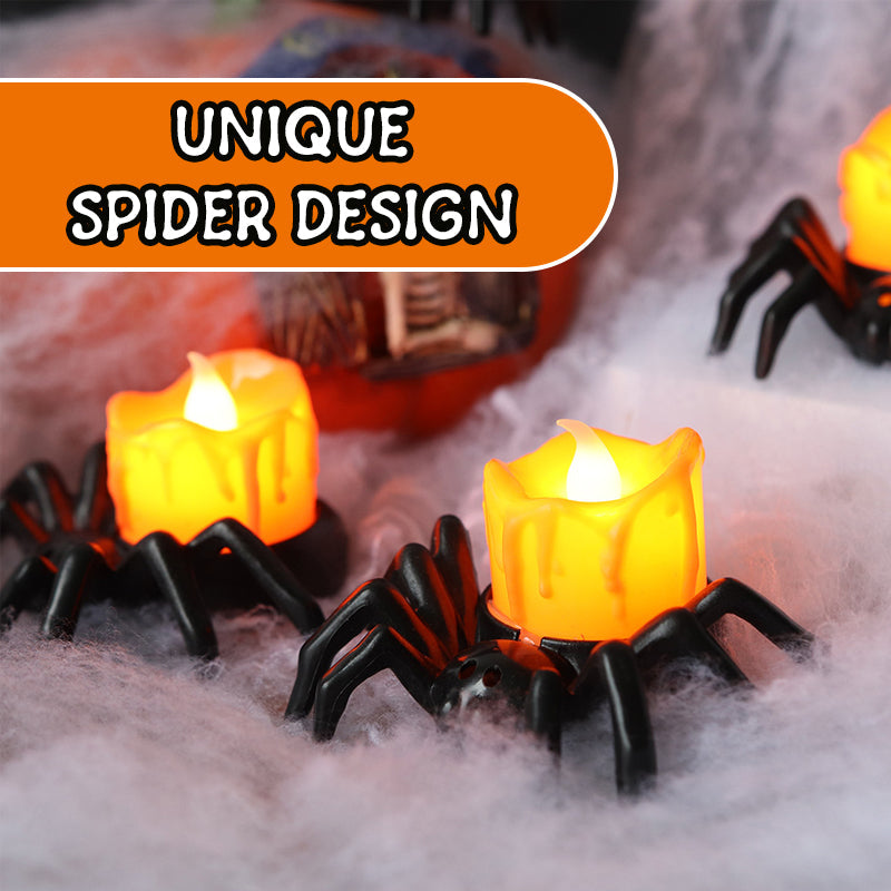 🎃Halloween-dekoration Spindelbelysnin🕷️