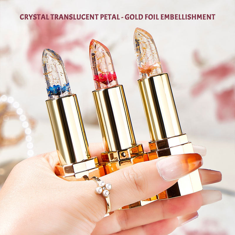 🌸Färgskiftande geléblomma läppstift💋