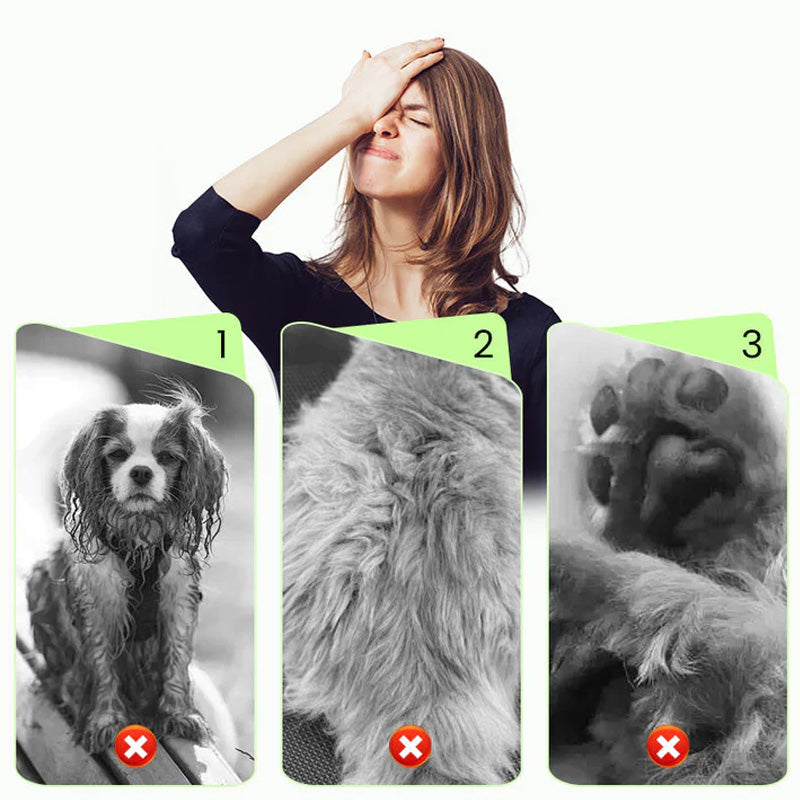 🐱🐶No Rinse Mild rengöringshandskar för husdjur