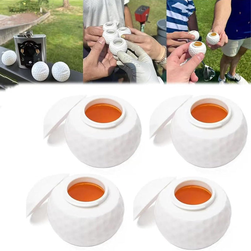 Kreativt shotglas format som en golfboll