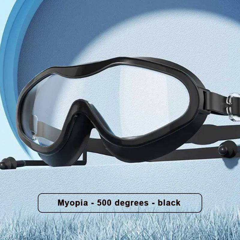 Simglasögon med stor båge och imskydd för vuxna🏊‍♂️