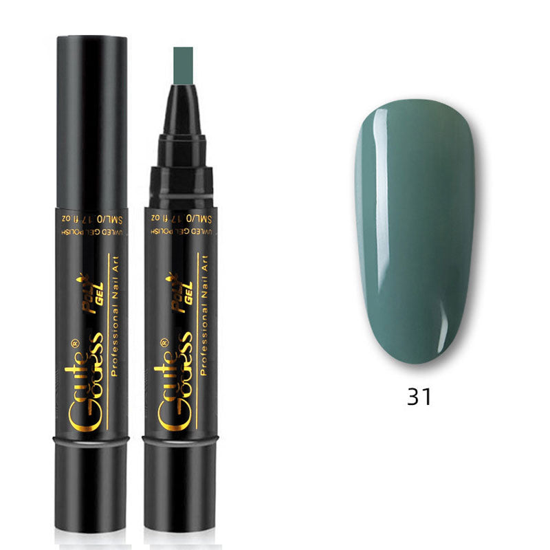 💅✨ 3-i-1 Gellack Penna | Bas, Färg & Topplack i Ett Steg! | Snabb Manikyr