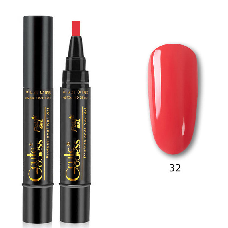 💅✨ 3-i-1 Gellack Penna | Bas, Färg & Topplack i Ett Steg! | Snabb Manikyr