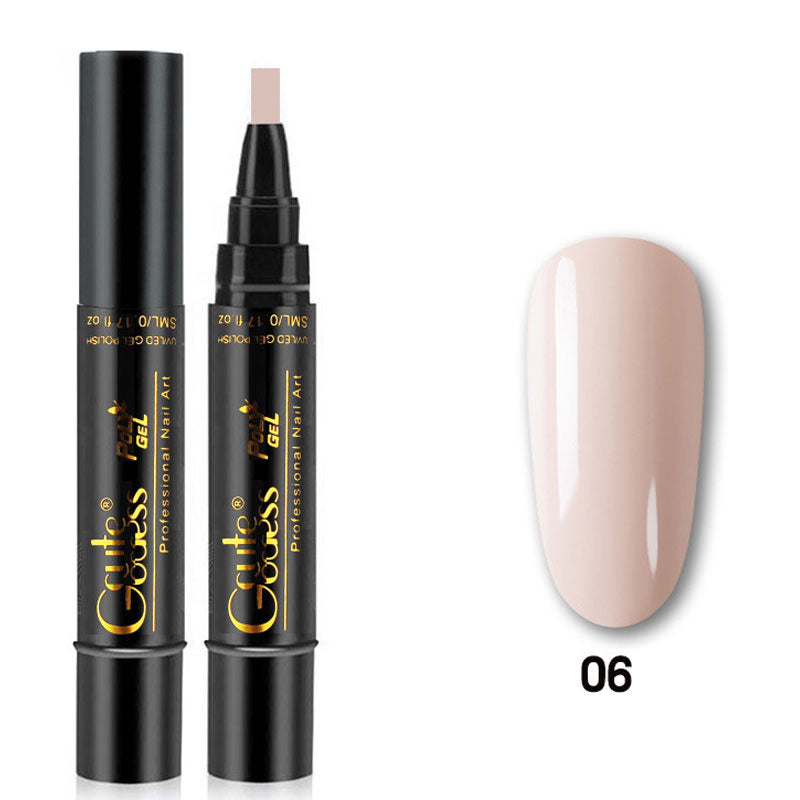 💅✨ 3-i-1 Gellack Penna | Bas, Färg & Topplack i Ett Steg! | Snabb Manikyr