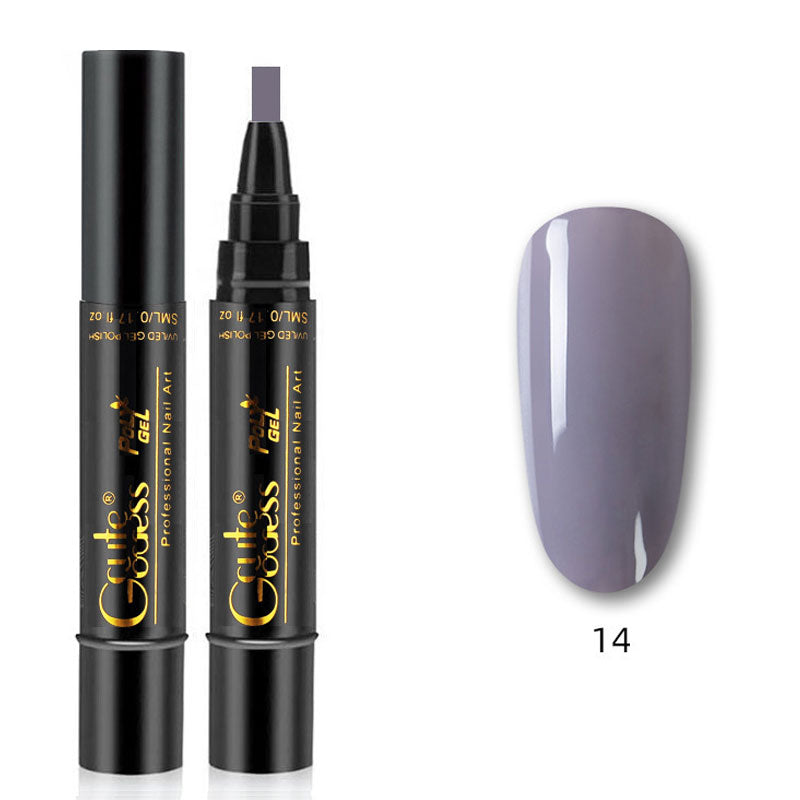 💅✨ 3-i-1 Gellack Penna | Bas, Färg & Topplack i Ett Steg! | Snabb Manikyr