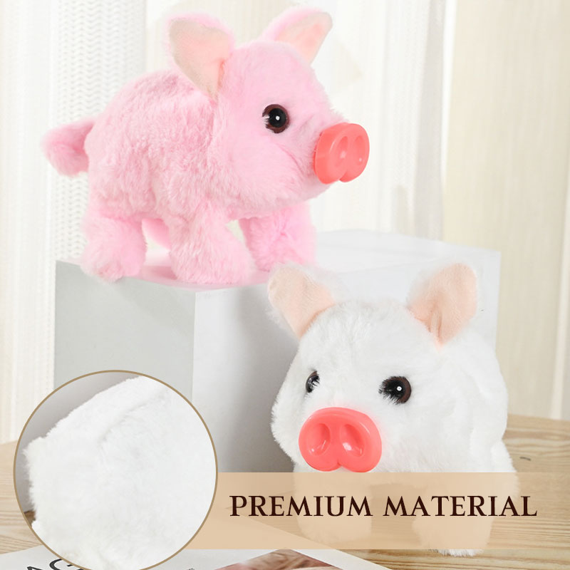 🐷Elektrisk Gående Gris Plyschleksak