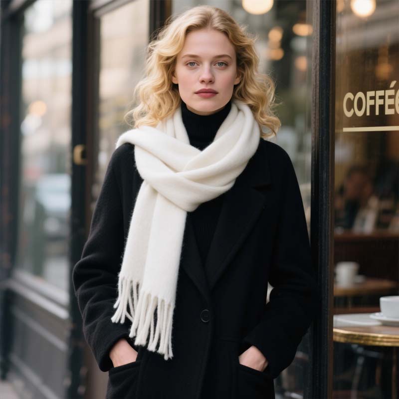 🧣 Enfärgade klassiska halsdukar – mjuk elegans🌟